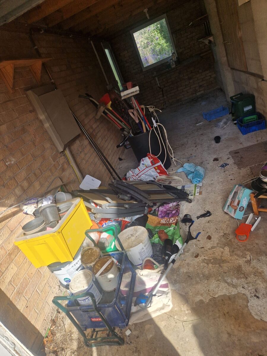 Before photo of a cluttered property needing professional house clearances in Efford